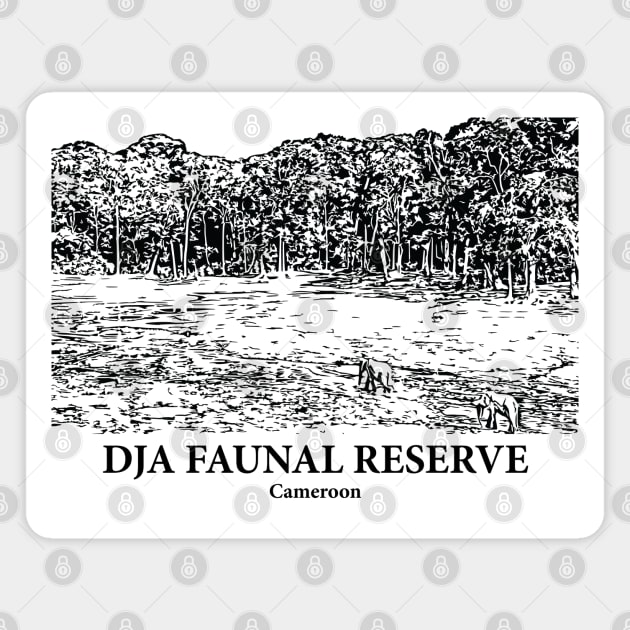 Dja Faunal Reserve - Cameroon Magnet by Lakeric